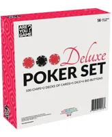 Areyougame Deluxe Poker Set, 113 Piece