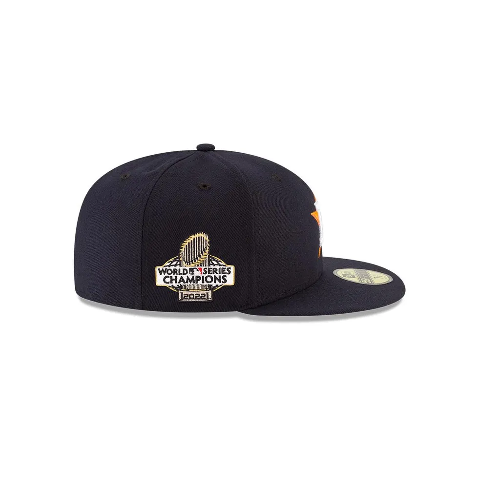 Men's New Era Navy Houston Astros 2022 World Series Champions Side Patch 59FIFTY Fitted Hat