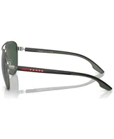 Prada Linea Rossa Men's Sunglasses, Ps 52YS61-x - Silver