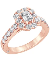 Certified Diamond Bridal Set (2 ct. t.w.) 18k White, Yellow or Rose Gold