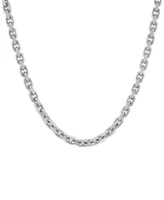 Esquire Men's Jewelry Cable Link 24" Chain Necklace, Created for Macy's