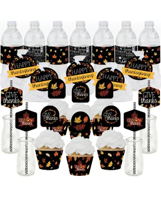 Give Thanks Thanksgiving Party Cupcake Kit Fabulous Favor Party Pack 100 Pc