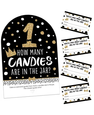 1st Birthday Little Mr. Onederful Boy First Birthday Party Candy Guessing Game