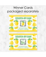 Big Dot of Happiness So Fresh - Lemon - Citrus Lemonade Party Game Scratch Off Cards - 22 Count