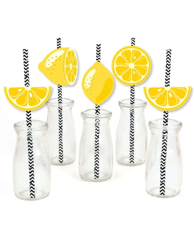 Mason Jar Cups with Lid & Straw - 6 Ct., Birthday, Party Supplies, 6 Pcs