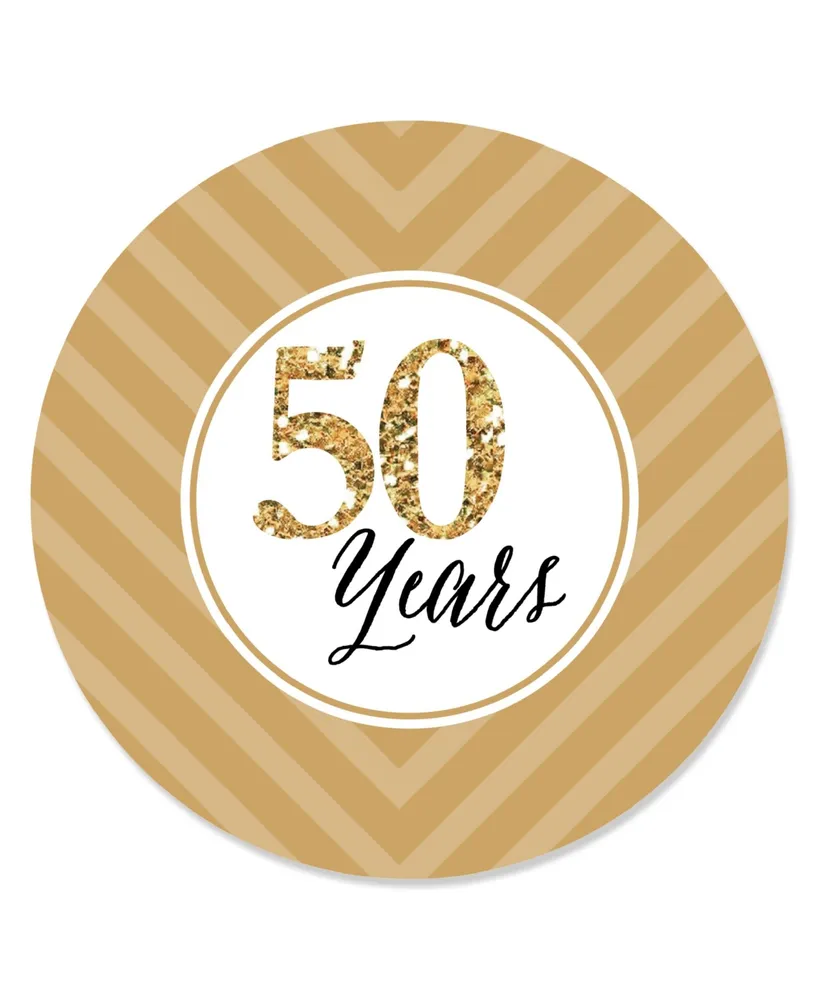 We Still Do - 50th Wedding Anniversary - Party Circle Sticker Labels - 24 Count