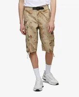 Ecko Unltd Men's Big and Tall Puller Cargo Shorts with Adjustable Belt, 2 Piece Set