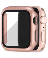 WITHit Rose Gold-Tone Protective Glass with Integrated Protective Case designed for 42mm (Series 1-3 only) Apple Watch
