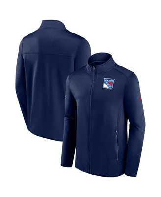 Men's Fanatics Navy New York Rangers Authentic Pro Rink Fleece Full-zip Jacket