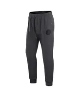 Men's Fanatics Heather Charcoal Boston Bruins Authentic Pro Road Jogger Sweatpants