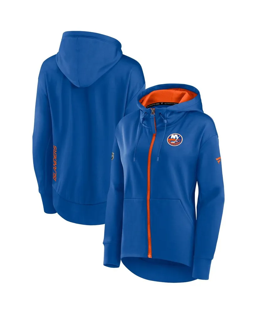 Women's Fanatics Royal New York Islanders Authentic Pro Rink Full-zip Hoodie