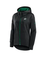 Women's Fanatics Black Dallas Stars Authentic Pro Rink Full-zip Hoodie