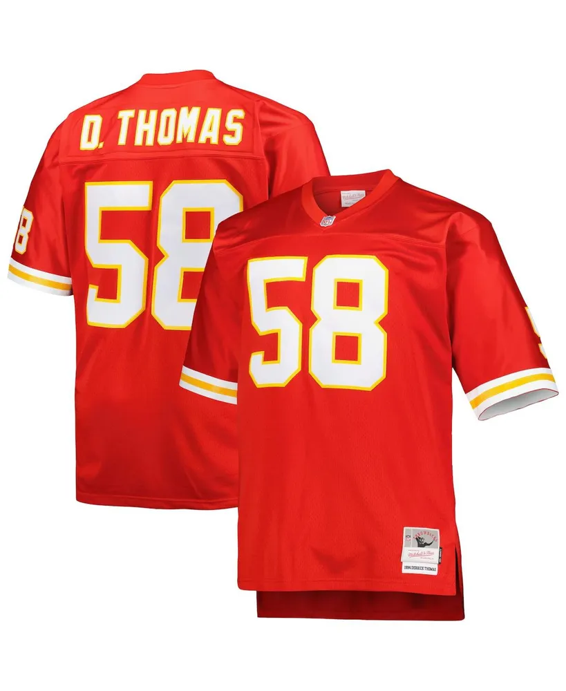 Men's Mitchell & Ness Derrick Thomas White/Red AFC 1995 Pro Bowl Authentic Jersey