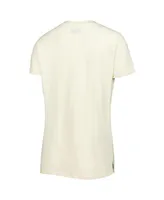Women's New Era Cream Green Bay Packers Chrome Sideline T-shirt