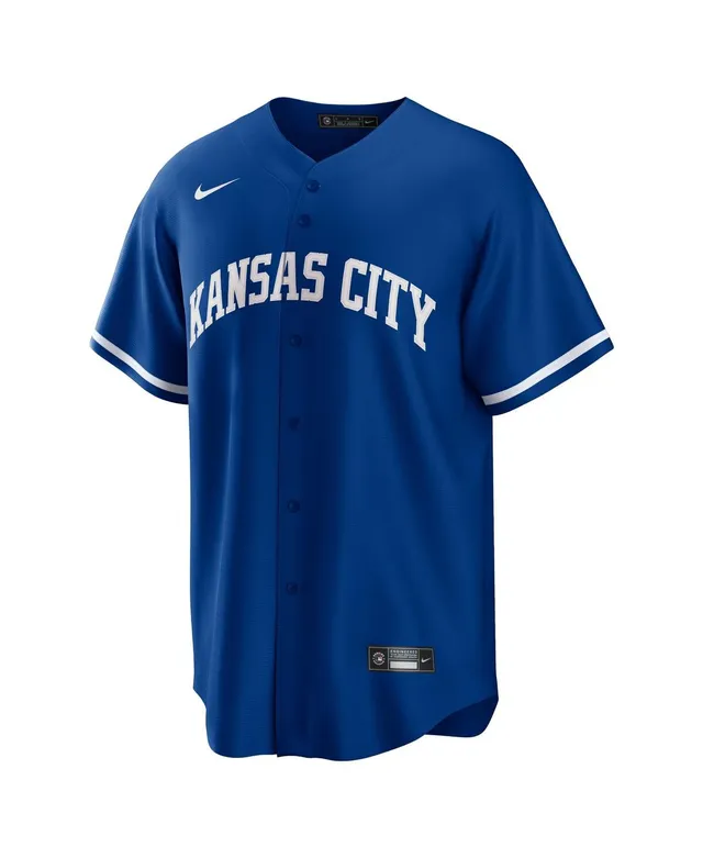 Youth Mitchell & Ness Bo Jackson Royal Kansas City Royals Cooperstown  Collection Mesh Batting Practice Jersey