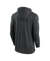 Men's Nike Black Las Vegas Raiders Sideline Pop Performance Pullover Long Sleeve Hoodie T-shirt