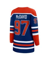 Women's Fanatics Connor McDavid Royal Edmonton Oilers Home Premier Breakaway Player Jersey