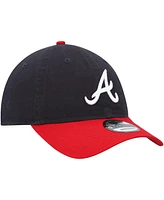 Men's New Era Navy, Red Atlanta Braves Replica Core Classic 9TWENTY Adjustable Hat