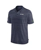 Men's Nike College Navy Seattle Seahawks Sideline Lock Up Victory Performance Polo Shirt