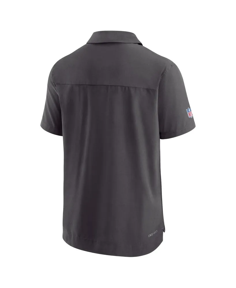 Men's Nike Black Baltimore Ravens Sideline Lockup Performance Polo Shirt