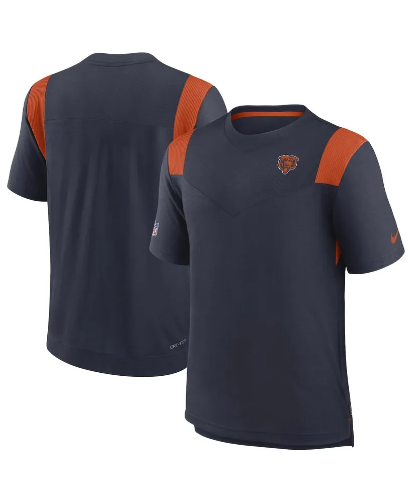 Men's Nike Navy Chicago Bears Sideline Tonal Logo Performance Player T-shirt