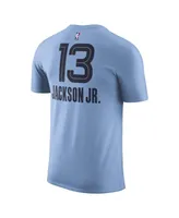 Men's Jordan Jaren Jackson Jr. Light Blue Memphis Grizzlies 2022/23 Statement Edition Name and Number T-shirt