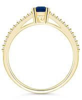 Macy's Sapphire (3/4 Ct. t.w.) and Diamond (1/5 Ring