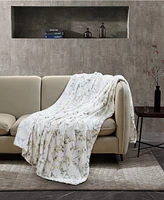 BCBgeneration Marble Foil Printed Plush Throw Blanket, 50" x 70", Exclusively at Macy's