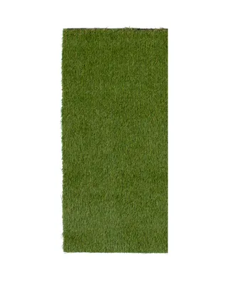 Km Home Tough Artificial Turf 2236-36oz 3'9" x 10' Runner Outdoor Area Rug