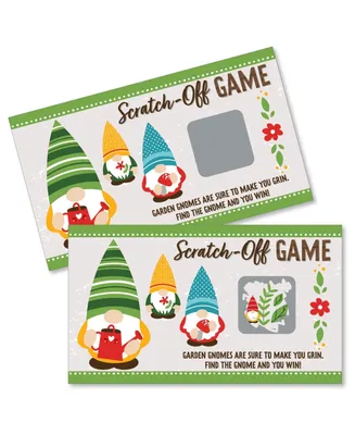 Garden Gnomes - Forest Gnome Party Game Scratch Off Cards - 22 Count