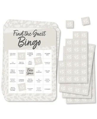 Champagne Elegantly Simple Find the Guest Wedding & Bridal Bingo Game 18 Ct