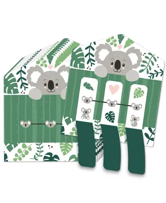 Koala Cutie Birthday Party & Baby Shower Game Cards Pull Tabs 3-in-a-Row 12 Ct