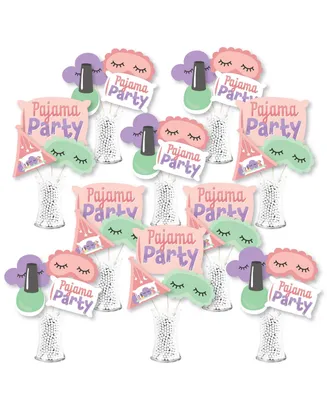 Pajama Slumber Party Girls Birthday Centerpiece Showstopper Table Toppers 35 Pc
