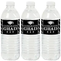 Graduation Cheers - Graduation Party Water Bottle Sticker Labels - 20 Ct