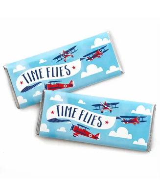 Taking Flight - Airplane - Candy Bar Wrapper Party Favors - 24 Ct