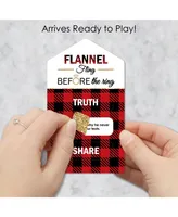 Flannel Fling Before The Ring Party Game Cards Truth Dare Share Pull Tabs 12 Ct