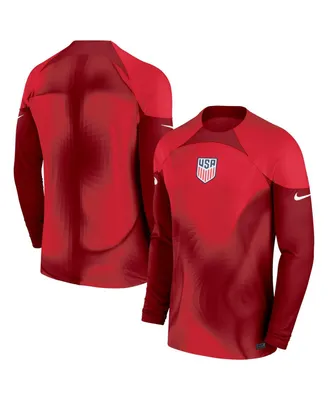 Men's Nike Maroon Usmnt 2022/23 Replica Long Sleeve Goalkeeper Jersey