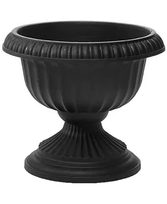 Novelty 39128 Outdoor Grecian Urn Flower Planter Black 12in pack of 1