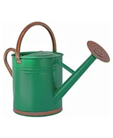 Gardener Select Metal Watering Can, Green Copper Accents, 1.85 Gal