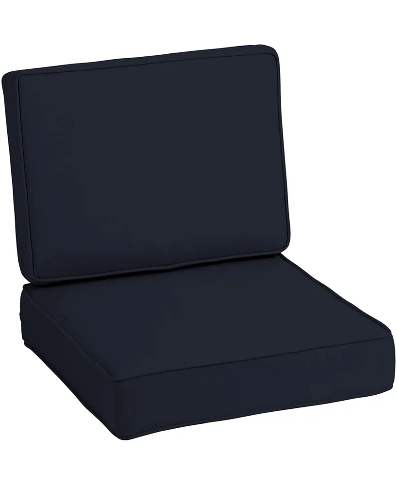 Arden Selections ProFoam EverTru Acrylic Patio Cushions Seat Navy Blue