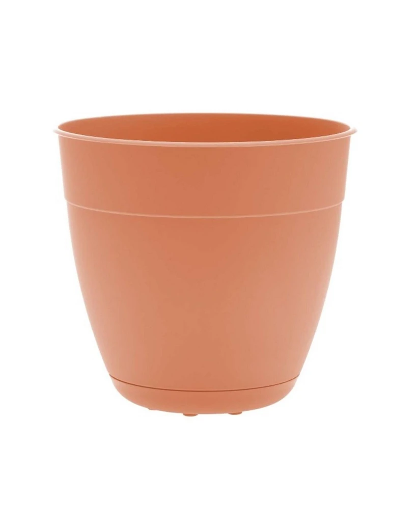 Bloem Ocean Series Dayton Recycled Ocean Plastic Planter, Coral Sand 12 inches