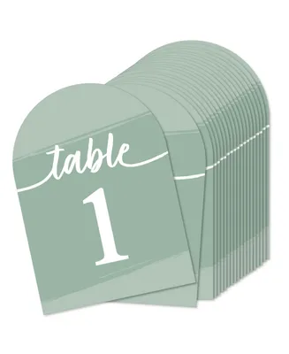 Elegantly Simple - Double-Sided 5 x 7 In Cards - Table Numbers