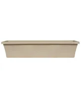 Bloem Living TRB3035 Window Box Planter, Taupe - 30 inches