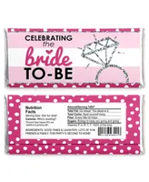 Bride-to-Be - Candy Bar Wrappers Classy Bachelorette Party Favors - 24 Ct