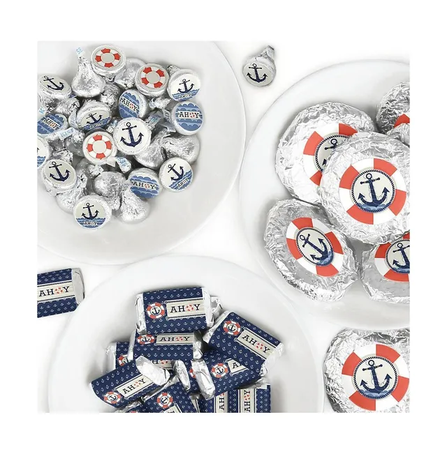 Big Dot Of Happiness Ahoy - Nautical - Party Candy Favor Sticker Kit - 304  Pieces