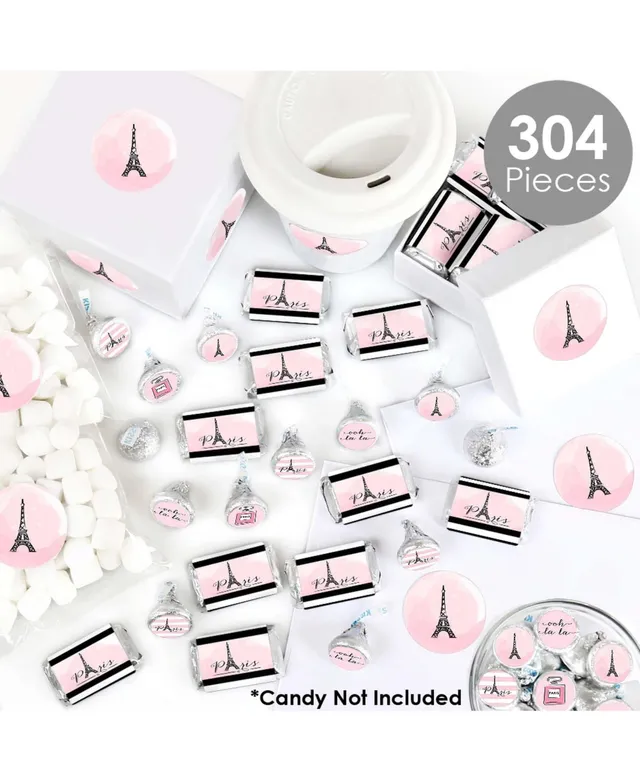 Big Dot of Happiness Paris, Ooh La La - Paris Themed Baby Shower or  Birthday Party Decorations - Beverage Bar Kit - 34 Pieces 