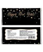 New Year's Eve - Gold - Candy Bar Wrappers New Years Eve Party Favors - 24 Ct