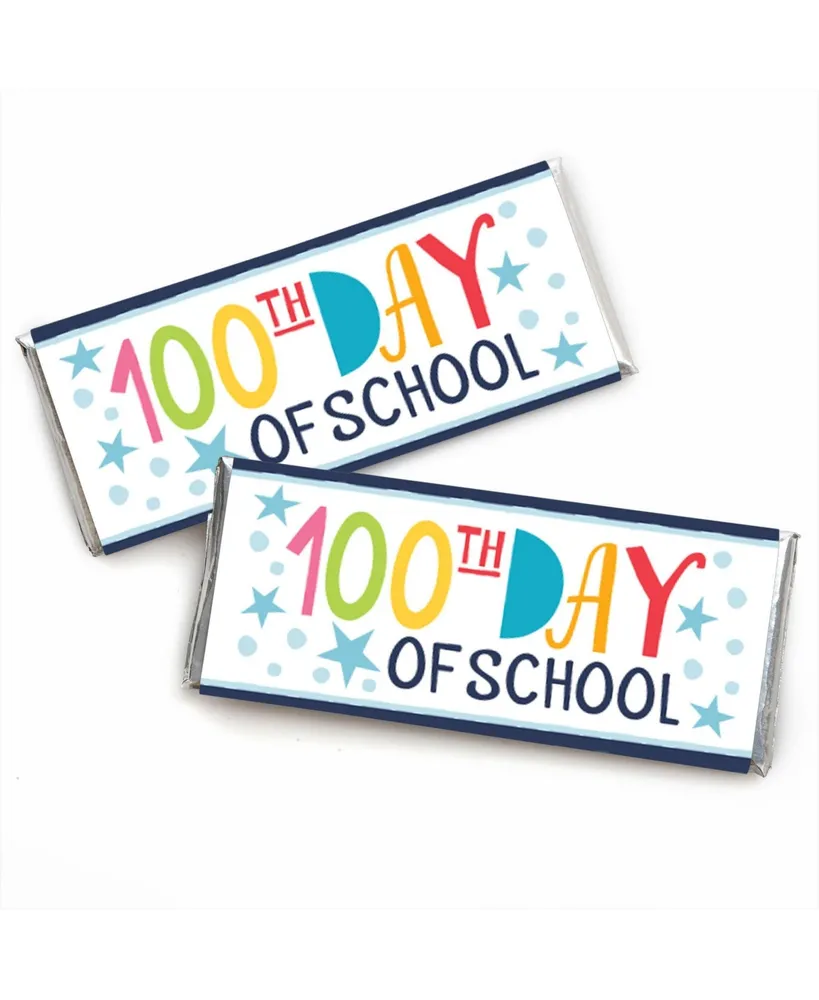 Big Dot of Happiness Happy 100th Day of School - 100 Days Party Favor Kids  Stickers - 16 Sheets - 256 Stickers