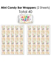 Holi Hai - Festival of Colors Party Candy Favor Sticker Kit - 304 Pieces - Assorted Pre