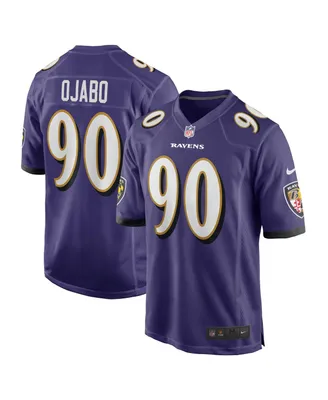 Men's Nike David Ojabo Purple Baltimore Ravens 2022 Nfl Draft Pick Player Game Jersey